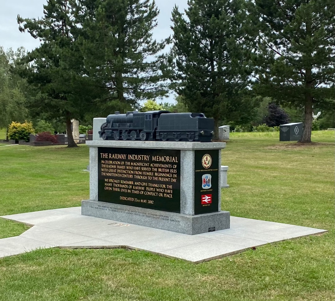 Sam Worrall on Train Siding: The railwaymen's memorial at the National Memorial Arboretum. This was constructed to commemorate those who died working on
Britain's...