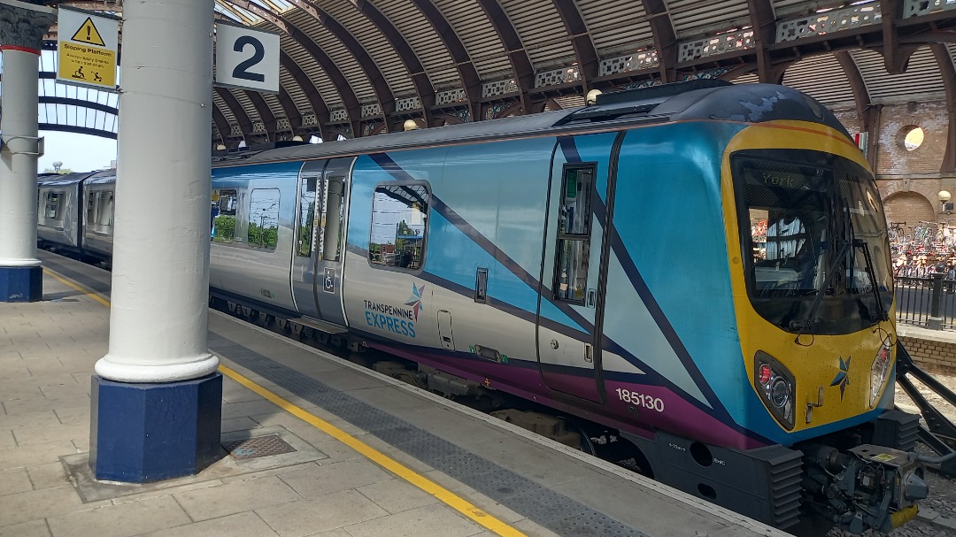Mikescottvolunteer333 on Train Siding: A Transpennine Express Class 185 At York Railway Station on Saturday 14 May 2022.