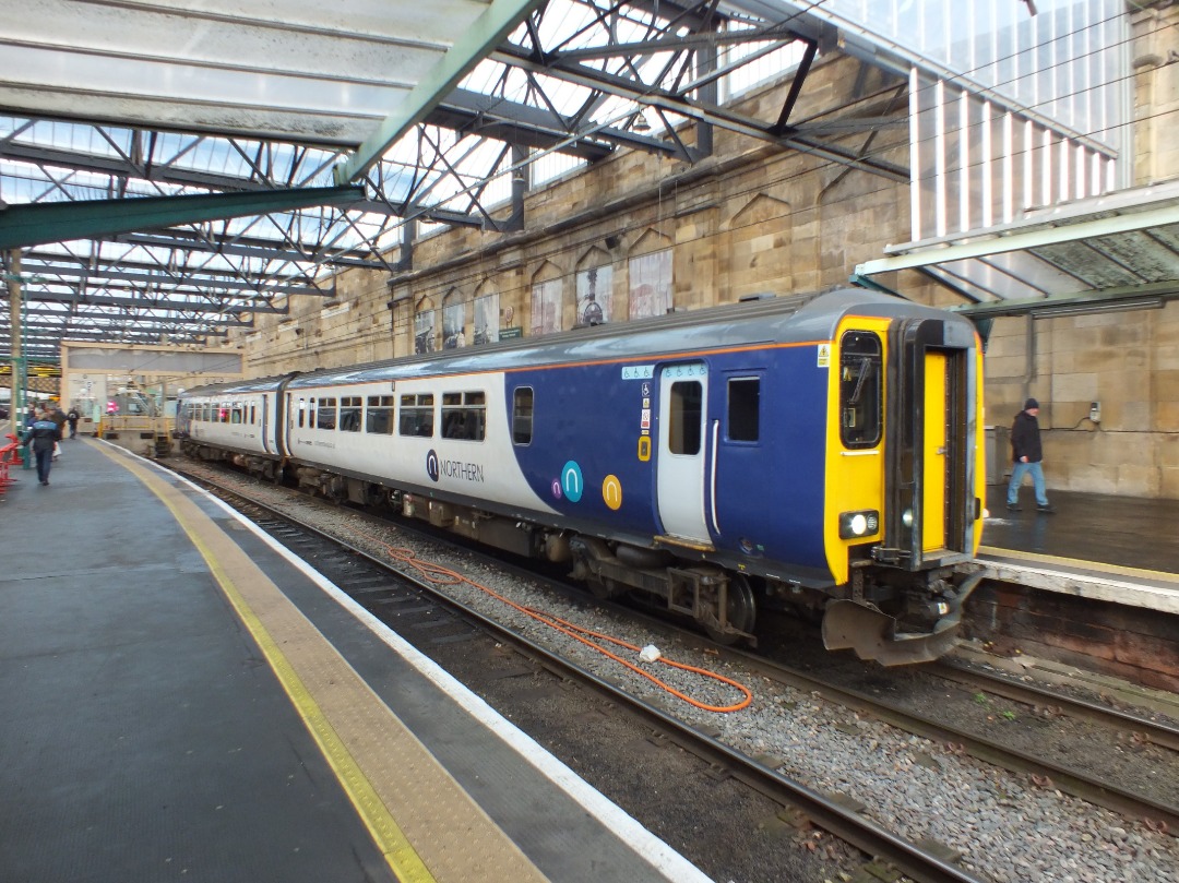 Cumbrian Trainspotter on Train Siding: Northern class 156/4 No. #156485 stabled between duties in Carlisle station yesterday.