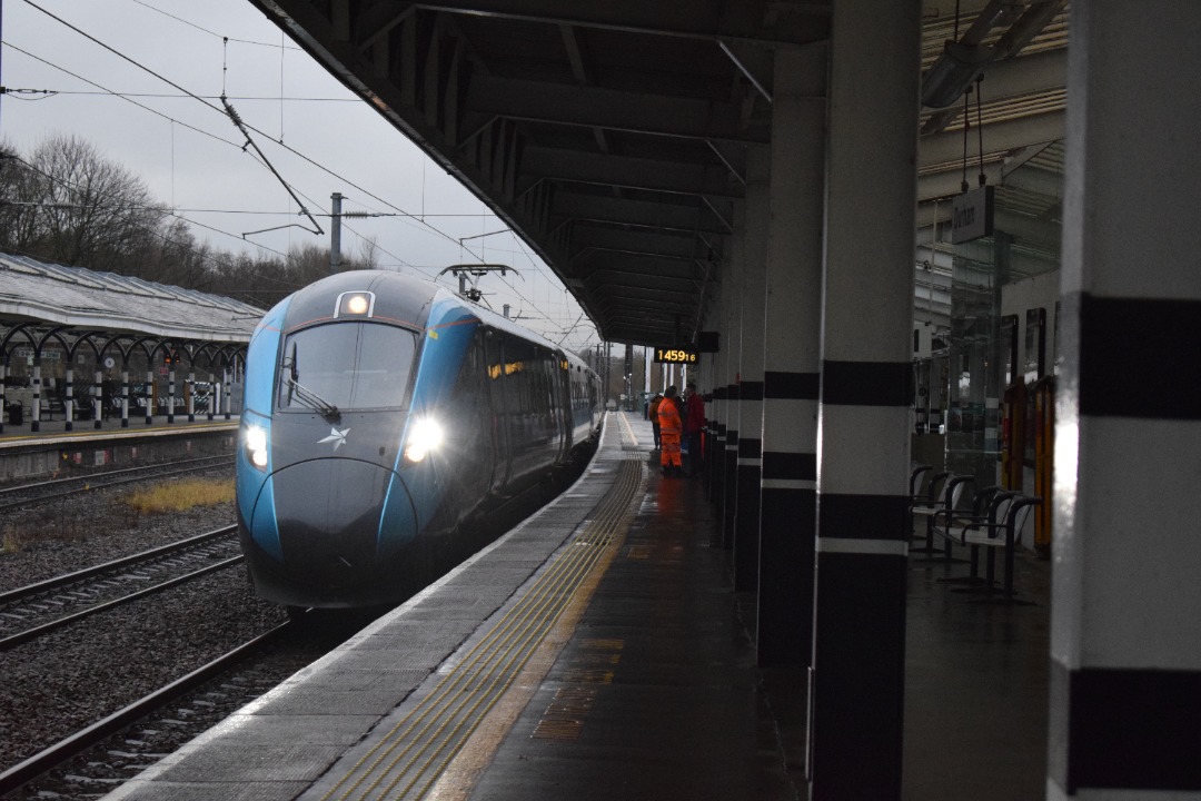 N Hirst Photography on Train Siding: With bring lights here is Transpennine Express 802 213 seen arriving from Newcastle bound for Liverpool Lime Street