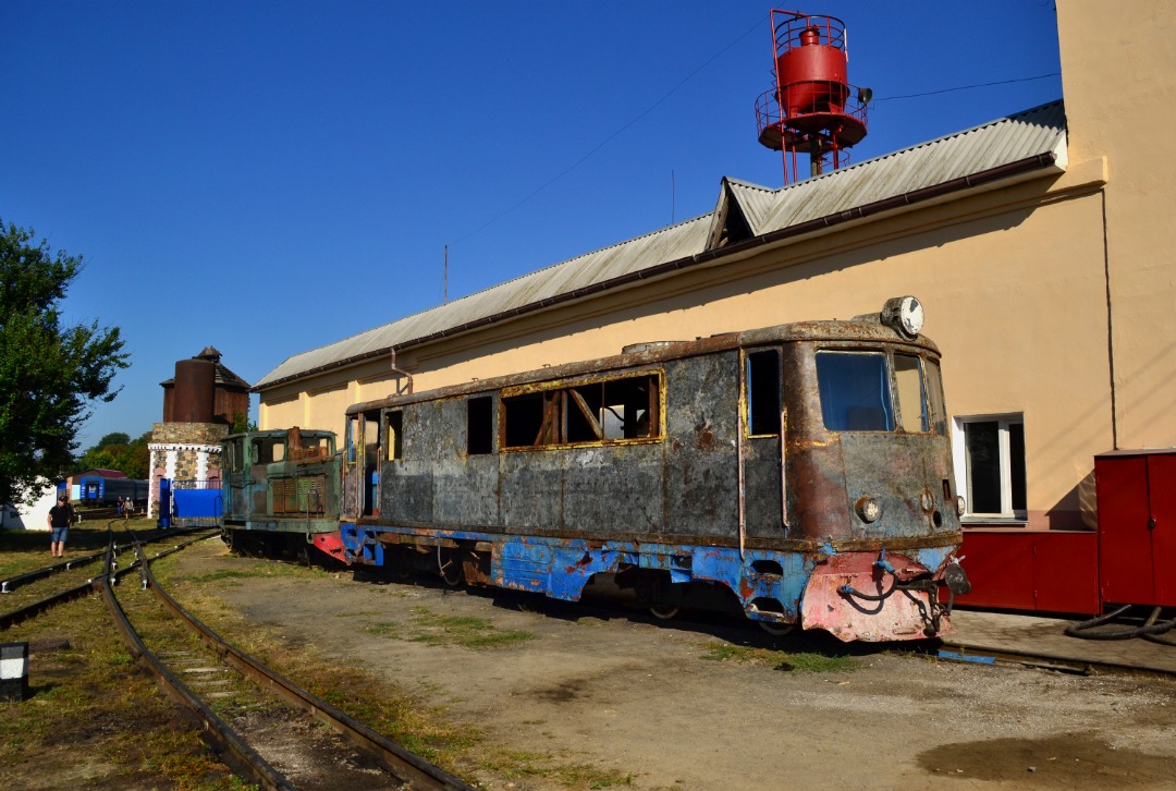 Yurko Slyusar on Train Siding: The narrow gauge diesel locomotive TU3-034 stored at the yard of the Haivoron depot. This locoomotive has built in 1958 year by
the...