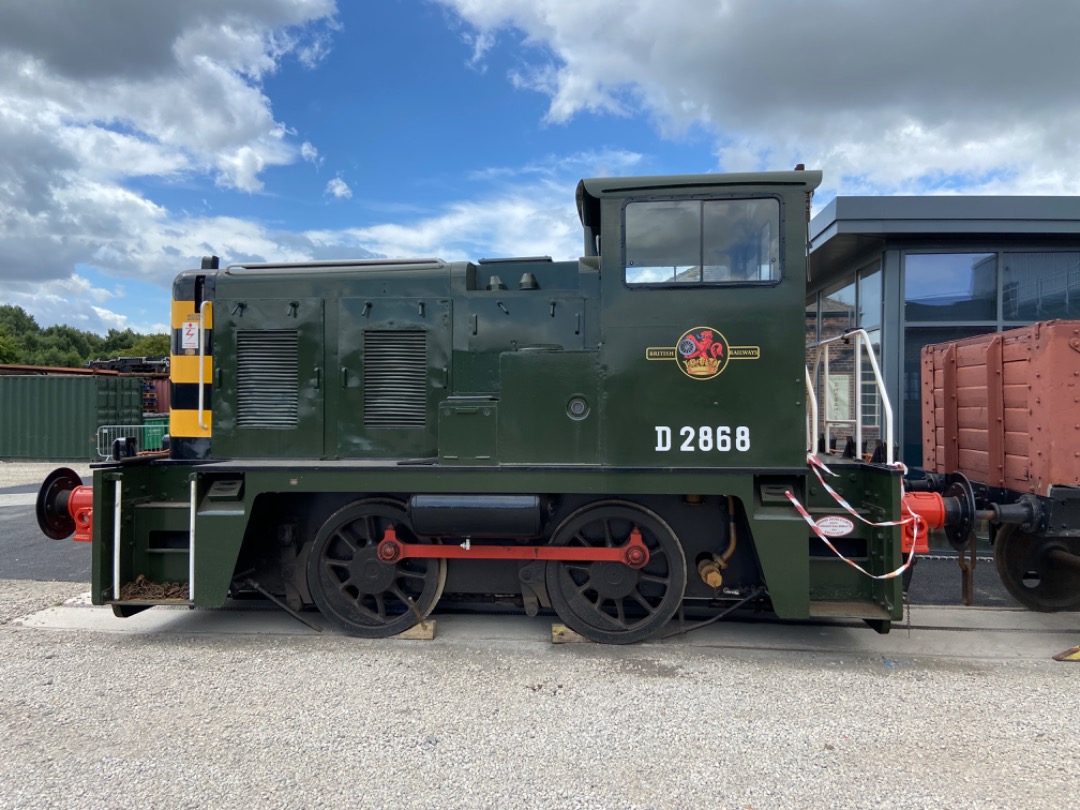 Diesel Shunter on Train Siding: Shunters galore at Barrow Hill Roundhouse; a bit of tractor p0rn; and a sit in the 95% restored cab of a Deltic - I have gone to
heaven