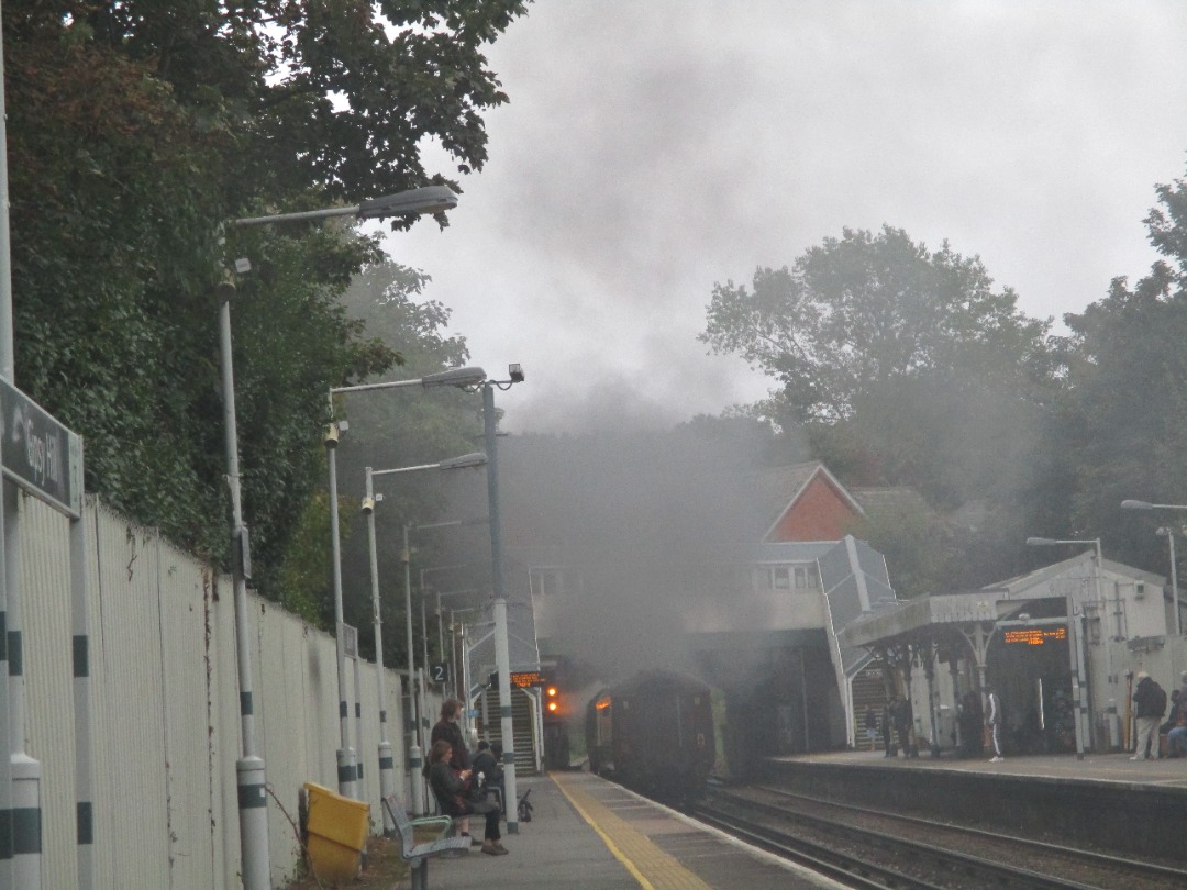 OfficiallyCharles on Train Siding: Went to see 35028 Clan Line yesterday at Gipsy Hill Railway Station performing a stock movement but to my surprise she was
going...