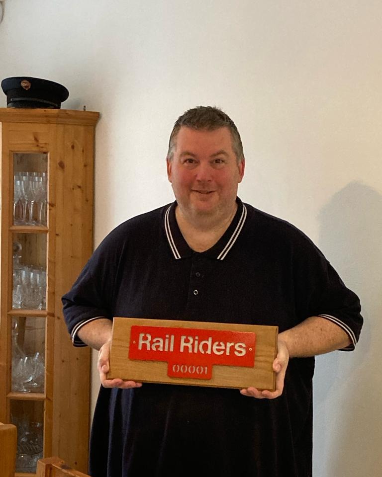 Rail Riders on Train Siding: Had a great surprise this morning. Doug , Doug, Gill, Joan, Mick and Chris came round and presented me with a lazer cut sign, card
and a...