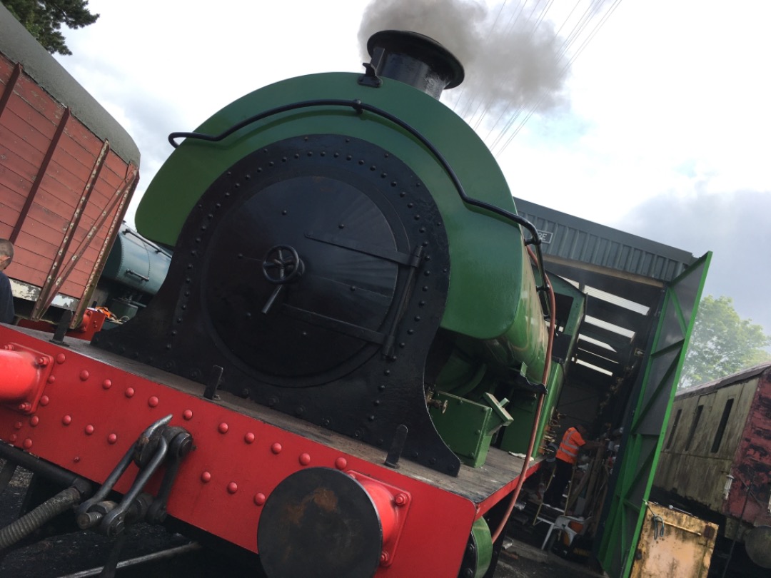 Kieran McMenemy on Train Siding: Saturday 26th, 2021; I was helping in the shed with getting No. 4 up to light steam for the first time in nearly a year.