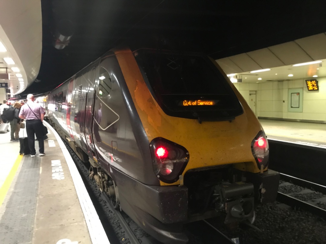 George on Train Siding: Also captured was this Cross Country Voyager, currently not in service, but preparing for the 13.30 service to Sheffield.