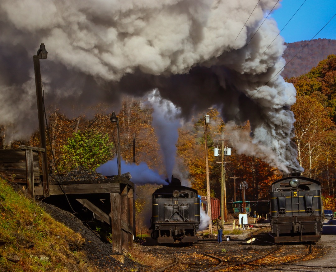 Cass Scenic Productions on Train Siding: "Action in the Yard" On October 15th of 2022 we see Shay 5 and Shay 11 getting ready for its day full of
excursions up the...