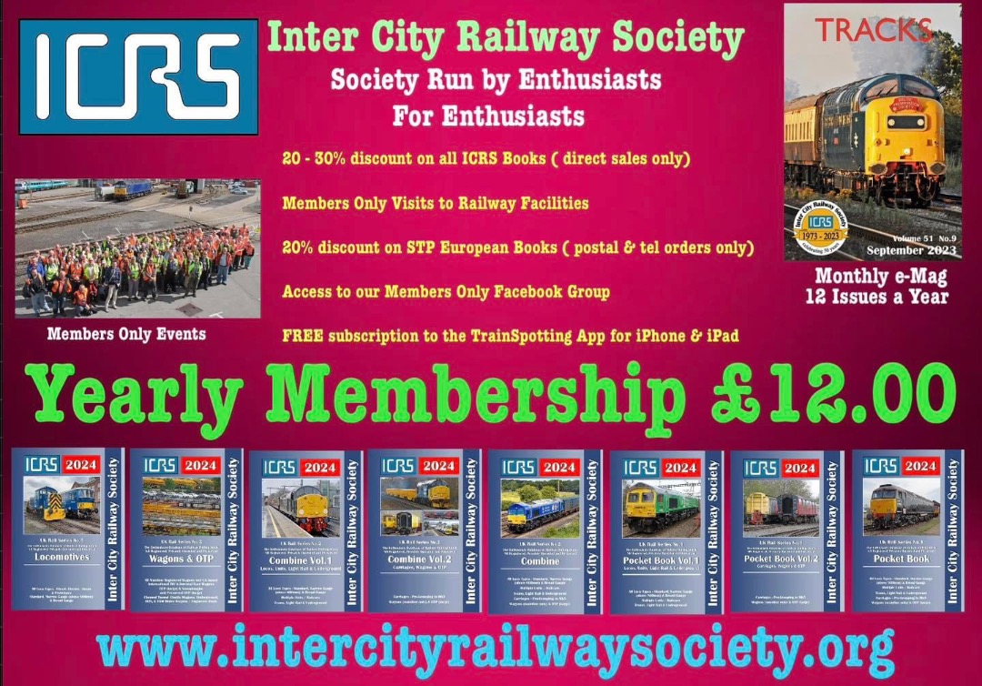 Inter City Railway Society on Train Siding: FollowersWhy not join the UK’s No.1 Railway Society for the incredible price of £12.00