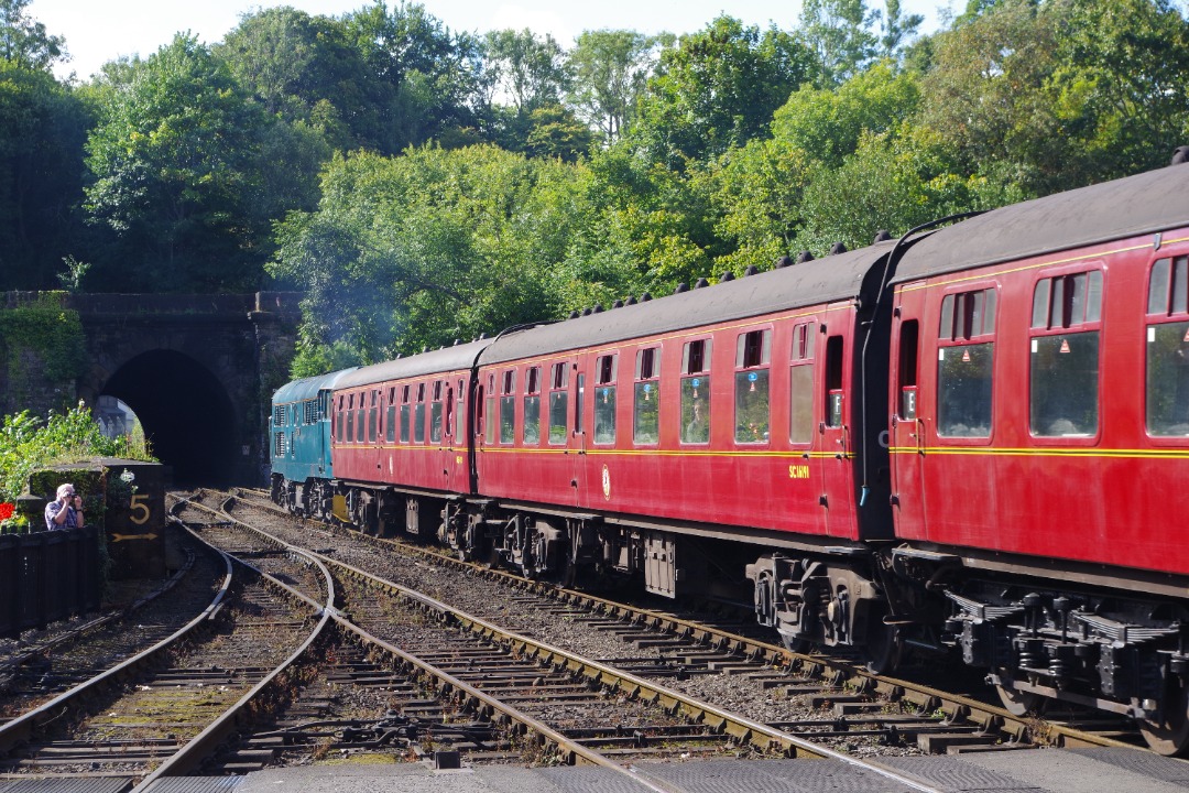James Wells on Train Siding: The last day of the NYMR's 'BR Blue Diesel Gala' - though actually the substitution of diesel over steam due to the
dry conditions and...