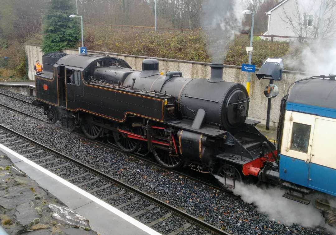 kennystu on Train Siding: Unfortunately any photos I have aren't great quality, but in the interest of having something from Ireland here's No. 4, a
2-6-4T at Maynooth...