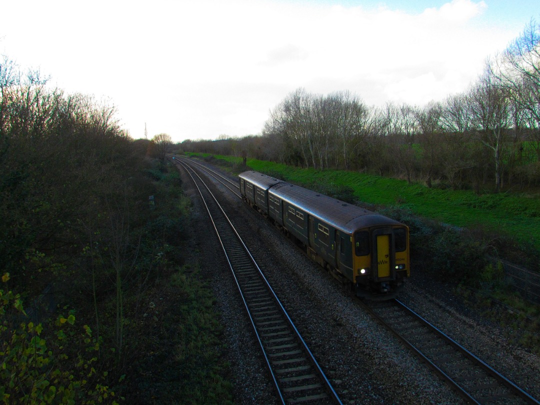 AB Rail Photography on Train Siding: Great Western Railways 2U20 13:53 Exeter St Davids to Cardiff Central, unusually powered by Class 150 150246, is seen
powering...