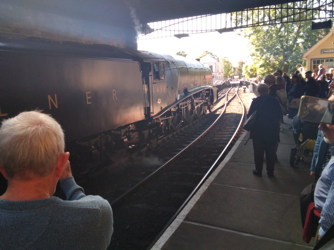 kieran harrod on Train Siding: Sir Nigel Gresley 4498 at various stations today along the north Yorkshire Moors railway. Lovely to see it returning back to
the...