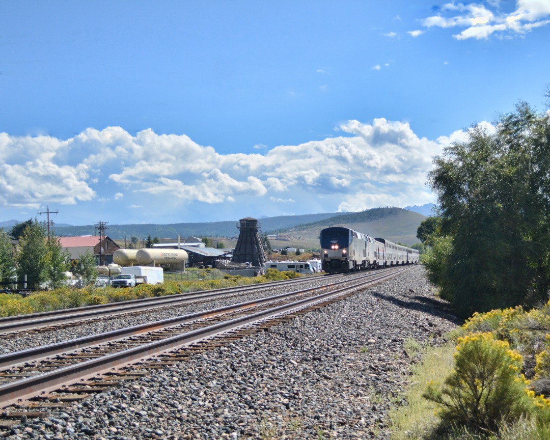 quirkphotoandmedia on Train Siding: Amtrak's California Zephyr rolls through Granby on the Moffat Road subdivision of the Union Pacific main line through
the Colorado...