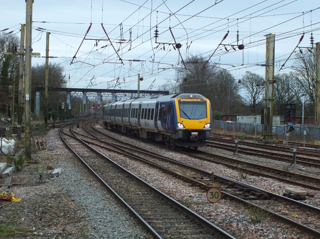 Whistlestopper on Train Siding: A selection of photos of Northern class 195/1s at Preston on Tuesday 13th February 2024...
