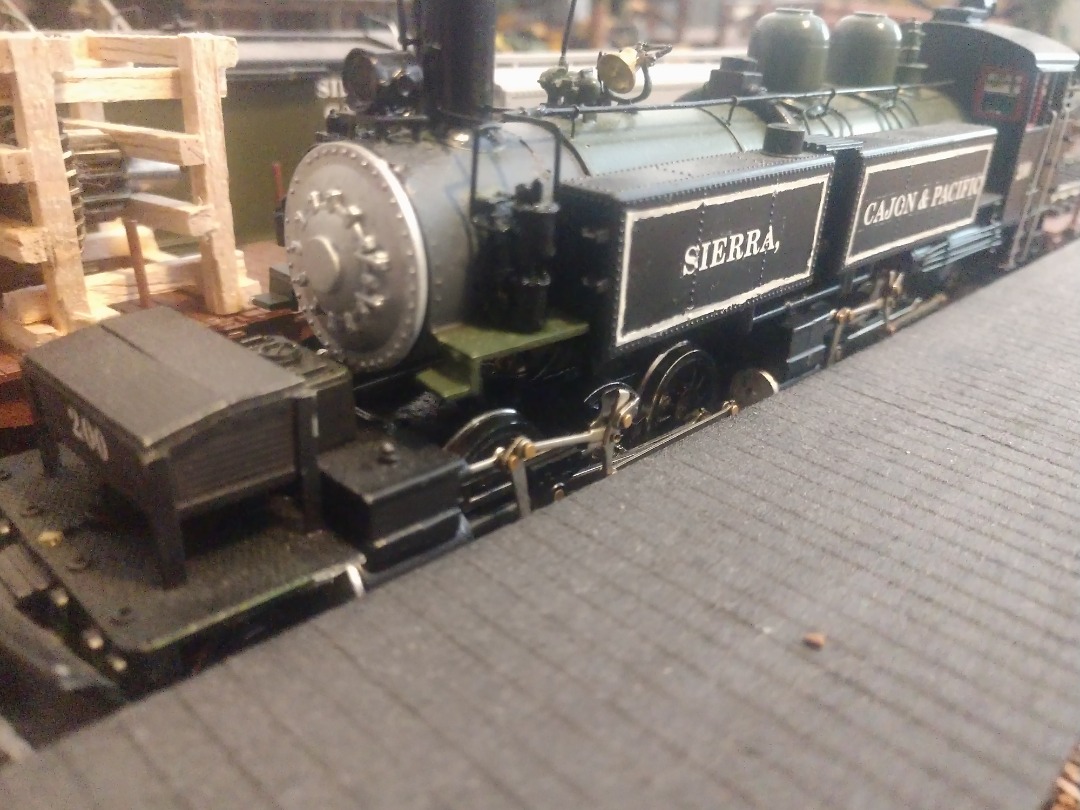 Jeremy Johnson on Train Siding: Something I worked on for a while. This is a model of a 1910, rebuilt in 1920 American 2-6-6-2T logging locomotive.