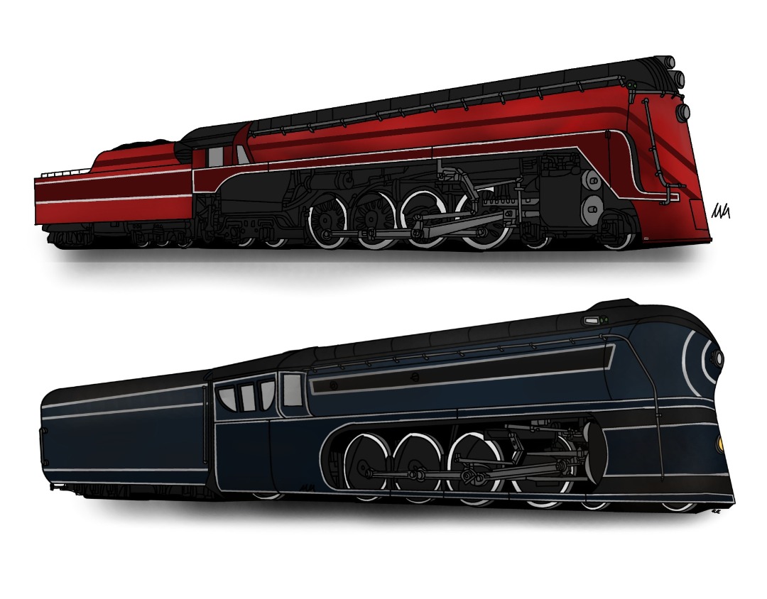 Emanuel Hudson on Train Siding: The BWR Waters Witch this streamliner is a 4-8-2 being very unique wheel base to have for a streamliner. It's not to be
fooled with...