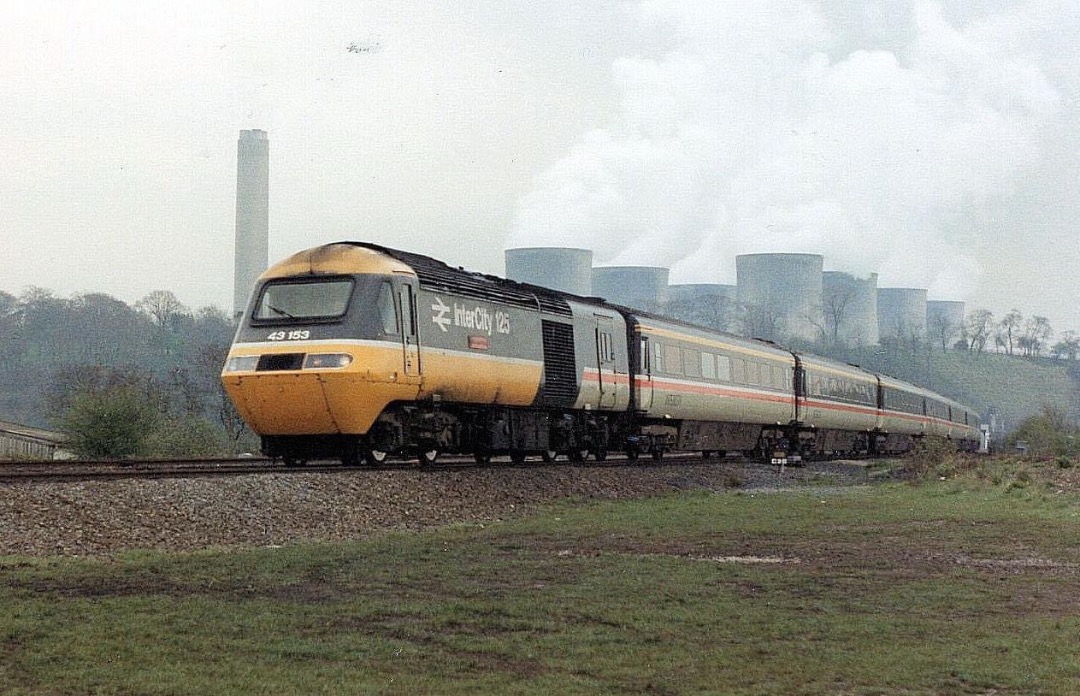 Inter City Railway Society on Train Siding: The 11:05 London St.Pancras - Nottingham passes Trent Junction with 43153 leading on the 18th of April 1989.