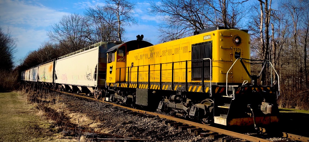Ravenna Railfan 4070 on Train Siding: AC&J 7371 is a 1941 built American Locomotive Company (Alco) S1 that while ordered by a stone plant in Michigan ended
up spending...