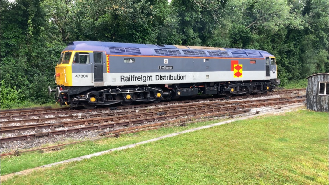 Martin Lewis on Train Siding: I've had a good few hours seeing and riding "The Sapper", getting to go into the cab and being allowed to cross the
line to take pics at...