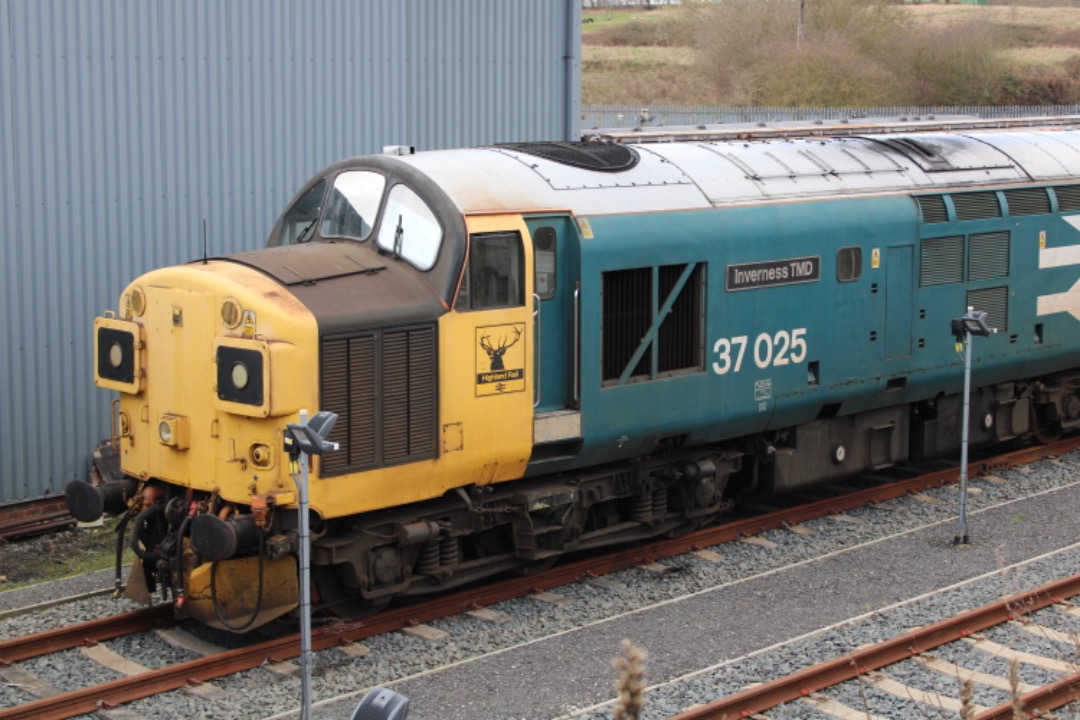 LNER Train Fan on Train Siding: 37025 "Inverness TMD" is seen sat in Barrow Hill Depot anyone know what is going to happen to it? And will it ever
return to mainline...