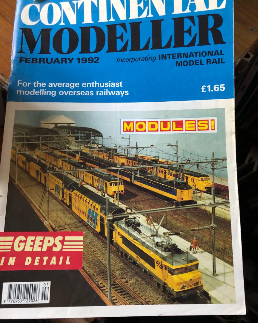 Paul Rowlinson on Train Siding: This was Engelsdrecht on the cover of Continental Modeller in Feb 1982. Was it really that long ago!