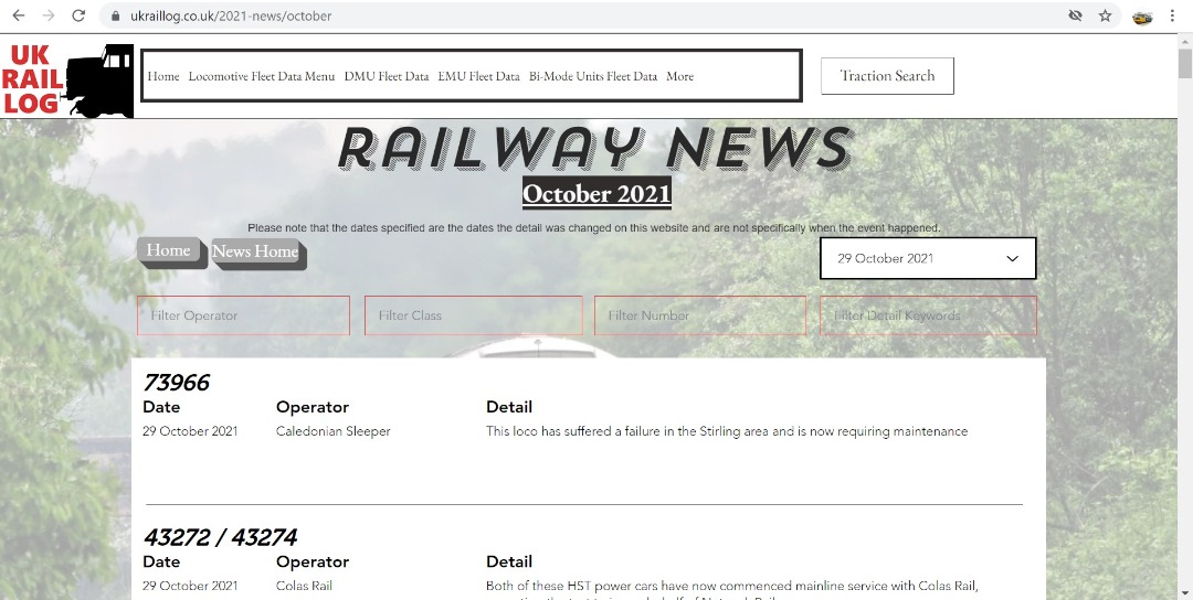 UK Rail Log on Train Siding: Today's stock update is now available in Railway News & today we include the latest Class 768 to make an appearance, a
Class 153 into new...