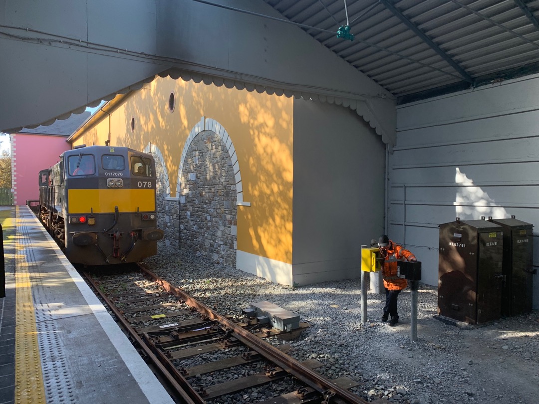 Jonathan Higginson on Train Siding: Autumn sun as 078 rests at Killarney prior to returning to Dublin. A beautifully warm day in Killarney whilst the Dublin and
the...