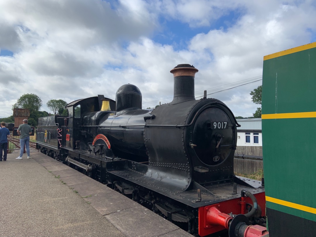 Clark on Train Siding: Earl of Berkeley parked up at Sheffield park station behind blackmoor vale (21C123) at the Bluebell Railway.