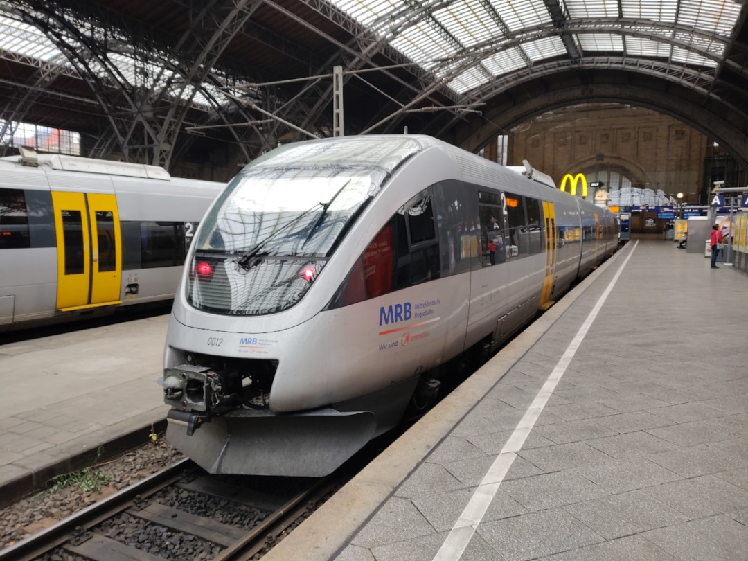 Interrail Addict on Train Siding: 🇩🇪 MRB (Transdev) 🇩🇪 Br 643 Nr 643 123 at 🇩🇪 Leipzig Hbf (September 2022)