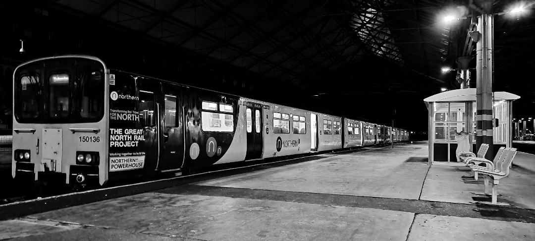 Guard_Amos on Train Siding: Today's little black and white helping comes from Wigan, Southport and Manchester Victoria (12th November 2023)