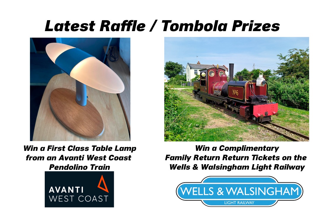 Rail Riders on Train Siding: More prizes for our Rail Riders Railway Show at the Crewe Heritage Centre on the 10th & 11th June.