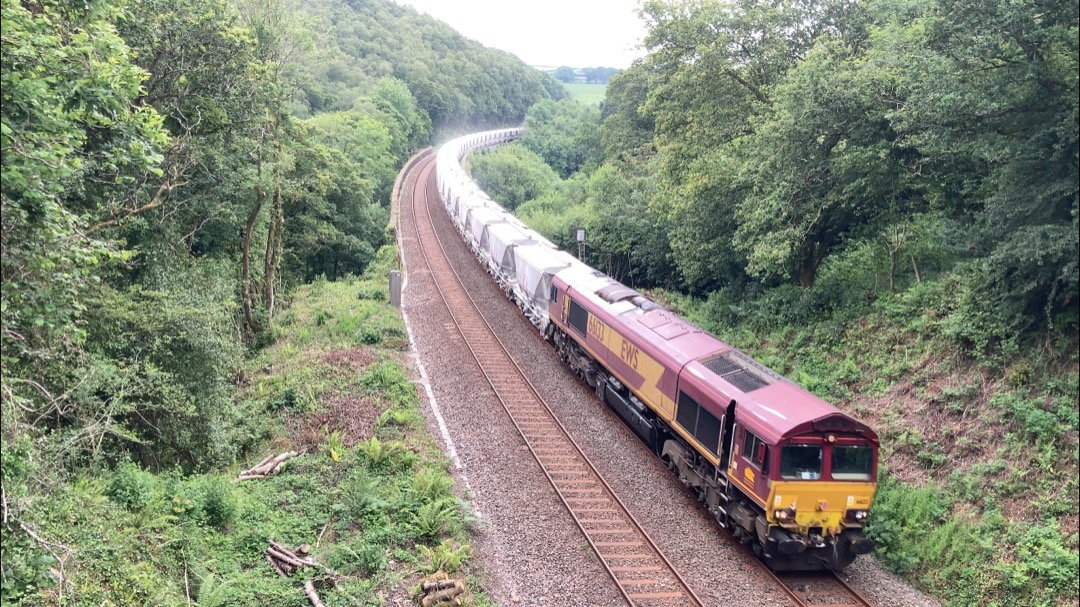 Martin Lewis on Train Siding: I went to Milltown Viaduct for today's NMT visit to Cornwall, also managed too see the Clay Wagon train, and a few others