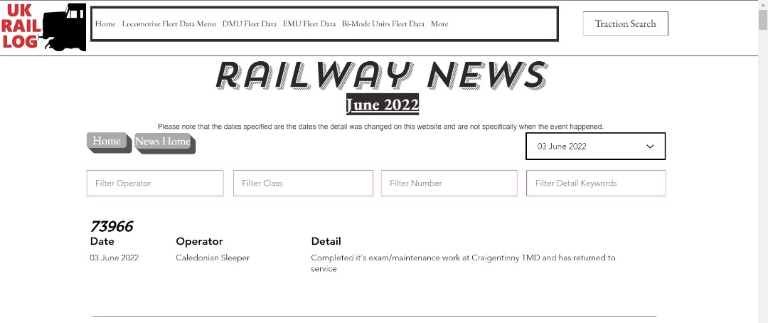 UK Rail Log on Train Siding: Today's stock update is now available in Railway News including news of another 156 commencing work with Northern, the latest
Class 730...