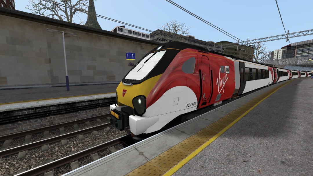 MKDSFan /XxDubStepLuigi on Train Siding: #simulator Class 221 101 Departing London Euston bound for Birmingham New Street