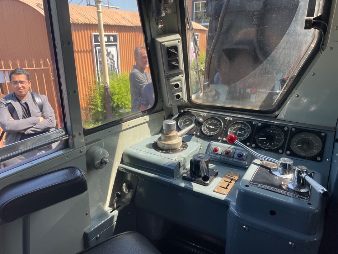 Andrea Worringer on Train Siding: Highlight of my day was getting to sit inside the cab of class 31466, which was much larger than I expected