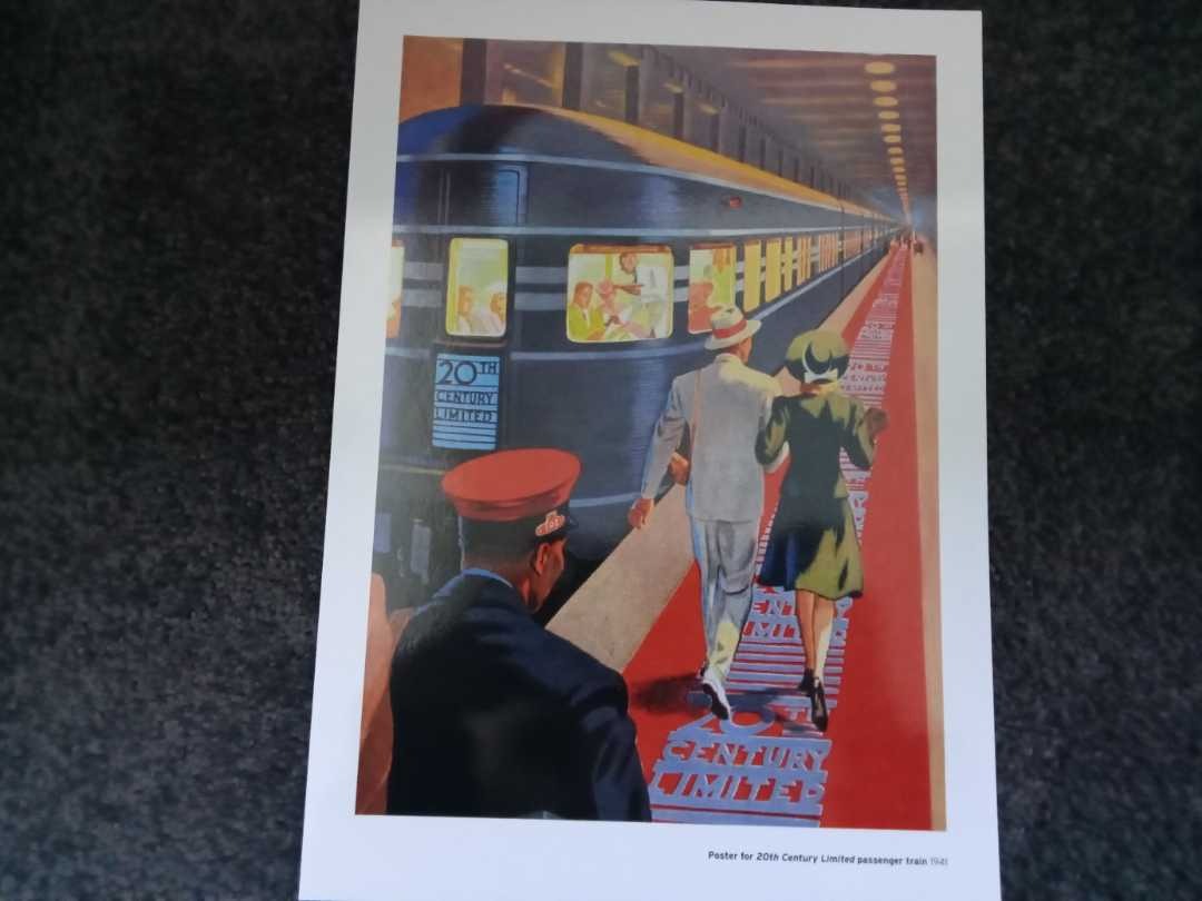 Ethans Transport Vlogs on Train Siding: Some collectable posters from the book 'Train'. The 1st one is a 20th Century limited passenger train (1941)
and the 2nd is a...