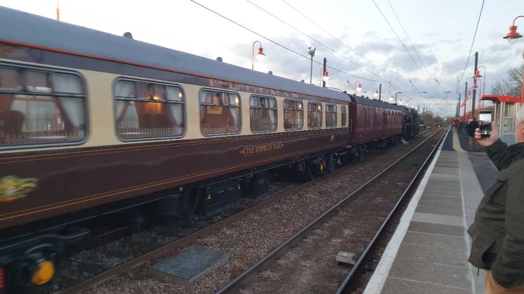 All the Heritage railways on Train Siding: Caught some photos of a steam hauled special on way home from Mid Norfolk Railway at Downham Market on the 17th of
March 2019.