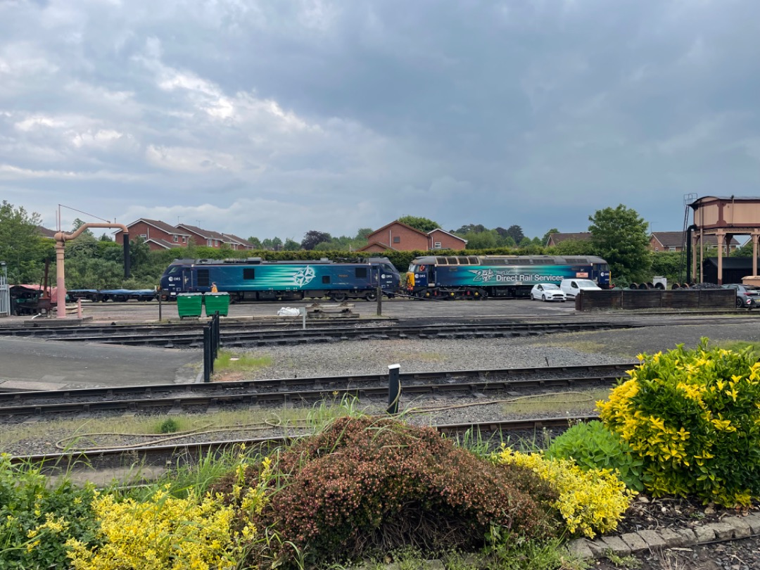 Andrea Worringer on Train Siding: DRS class 57307 and class 88004 arrive at the Severn Valley Railway for the diesel gala