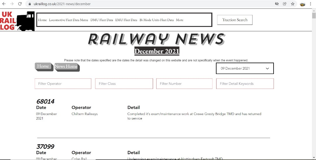UK Rail Log on Train Siding: Today's stock update is now available in Railway News & includes the end of the line for yet another Class 365