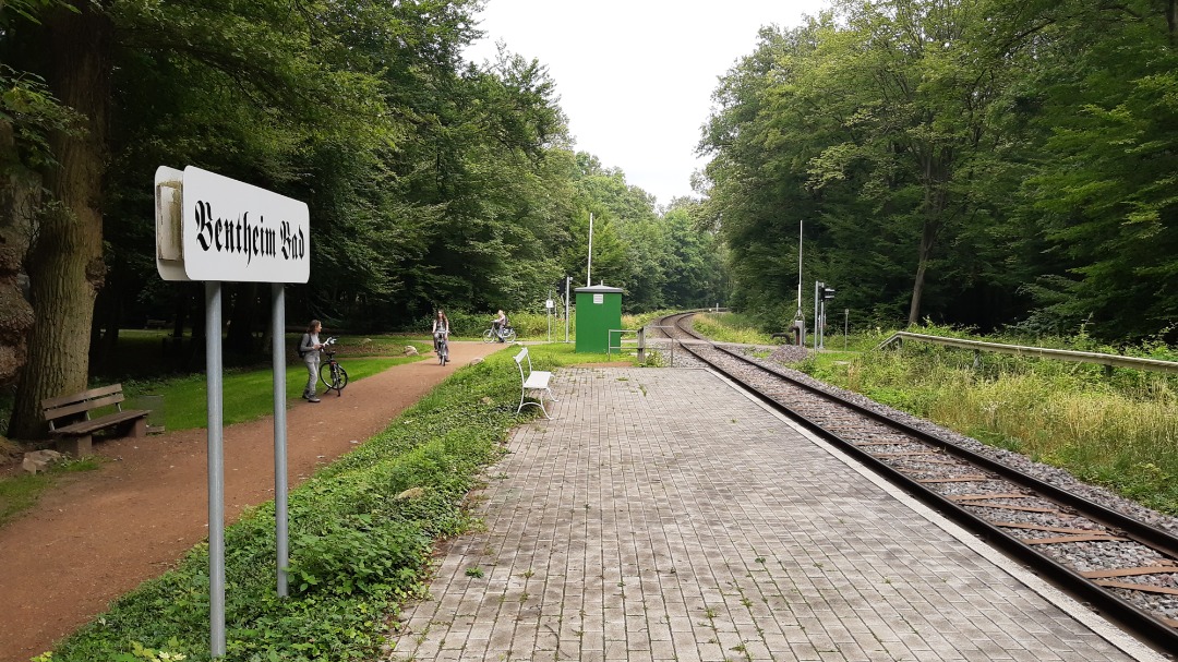 Arthur de Vries on Train Siding: This is the abandoned, but for touristic purpose refurbished, station of Bentheim Bad. This is a former station on the
Bentheimer...