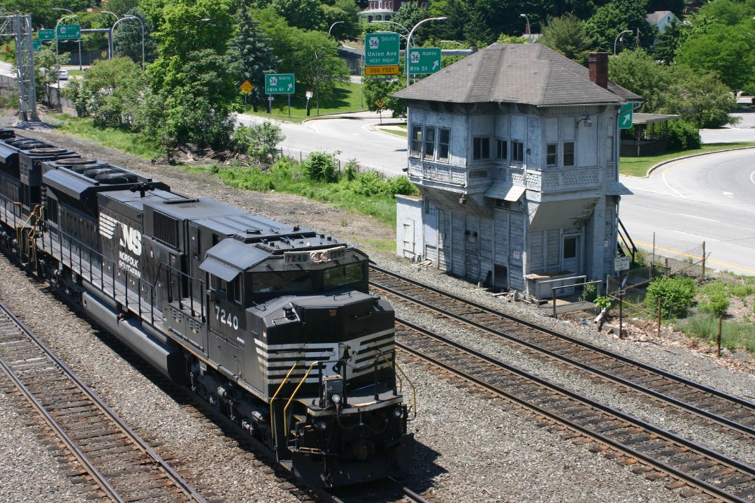 Randall Meadows on Train Siding: Even though the tower was taken out of service it still is a good landmark for the crews in Altoona Pa
