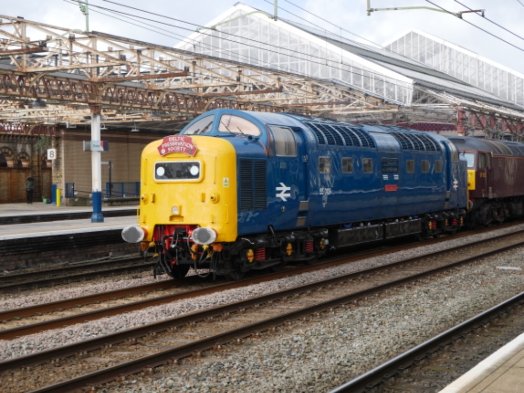 Daniel Trains uk on Train Siding: Very Rare on mainline. Deltic 55009 with 57012 on the back running 0Z56 Carnforth Steamtown to Barrow Hill passing Crewe.
Taken on...