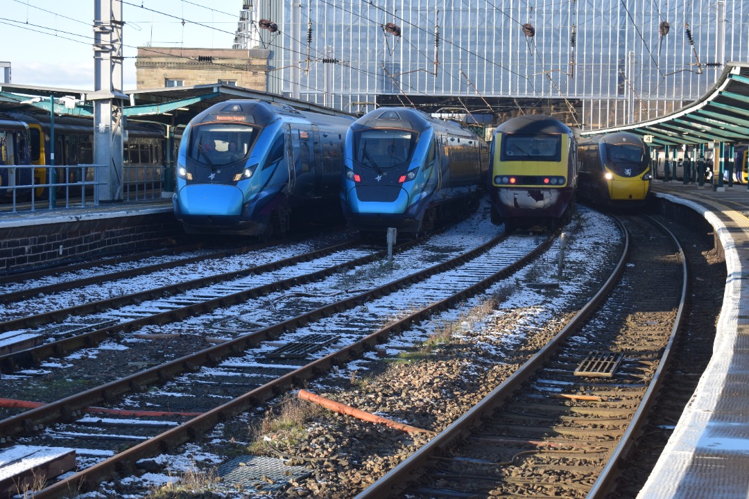 Hardley Distant on Train Siding: CURRENT: 397012 (Left) 397002 (MIddle Left) and 43274 (MIddle Right) and 390044 'Royal Scot' (Right) are all pictured
together at...