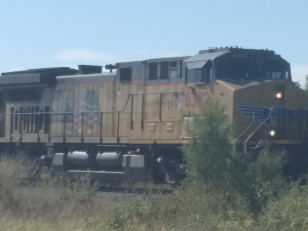 Robert Wiley on Train Siding: An eastbound Union Pacific mixed manifest train is stopped on the mainline between Abilene & Clyde on Saturday August 12, 2023
at about...