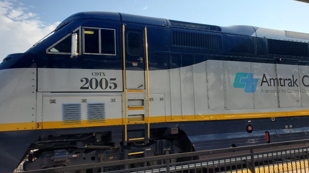Stanswitek on Train Siding: Amtrak's F59PHI #2005, which was my chariot to the Berkeley, CA station (BKY) On July 30th, 2022