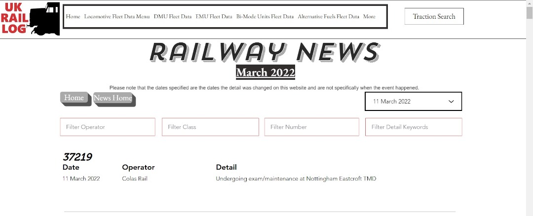 UK Rail Log on Train Siding: Today's stock update is now available in Railway News and includes news of lots of units heading for scrap, new colours for a
Class 150...