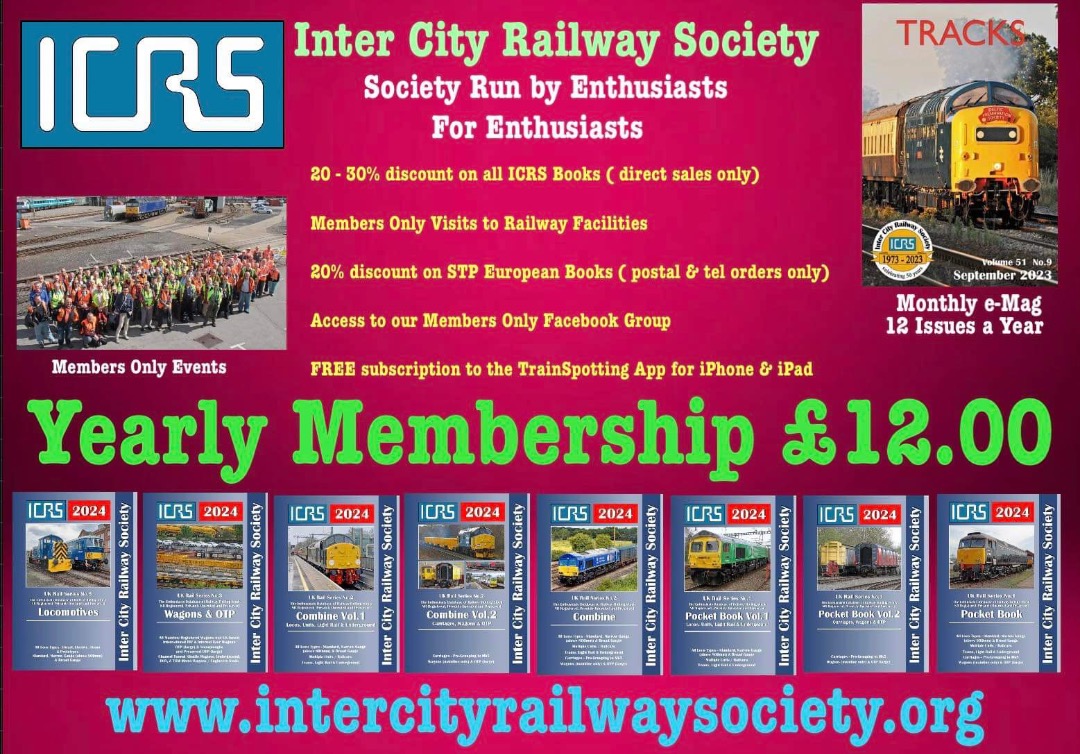 Inter City Railway Society on Train Siding: Why not join the UK’s No.1 Railway Society for the incredible price of £12.00