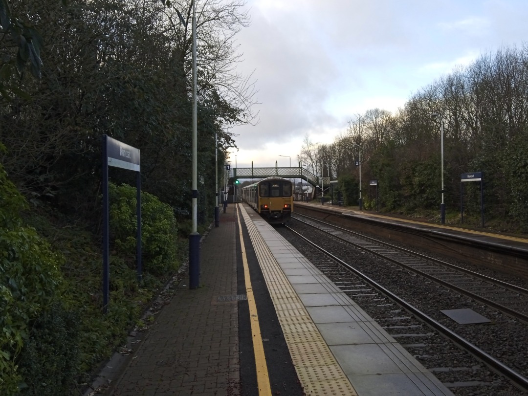 Whistlestopper on Train Siding: Northern class 156/4 No. #156426 and class 150/1 No. #150127 passing Huncoat this morning working 2N90 0833 Manchester Victoria
to...