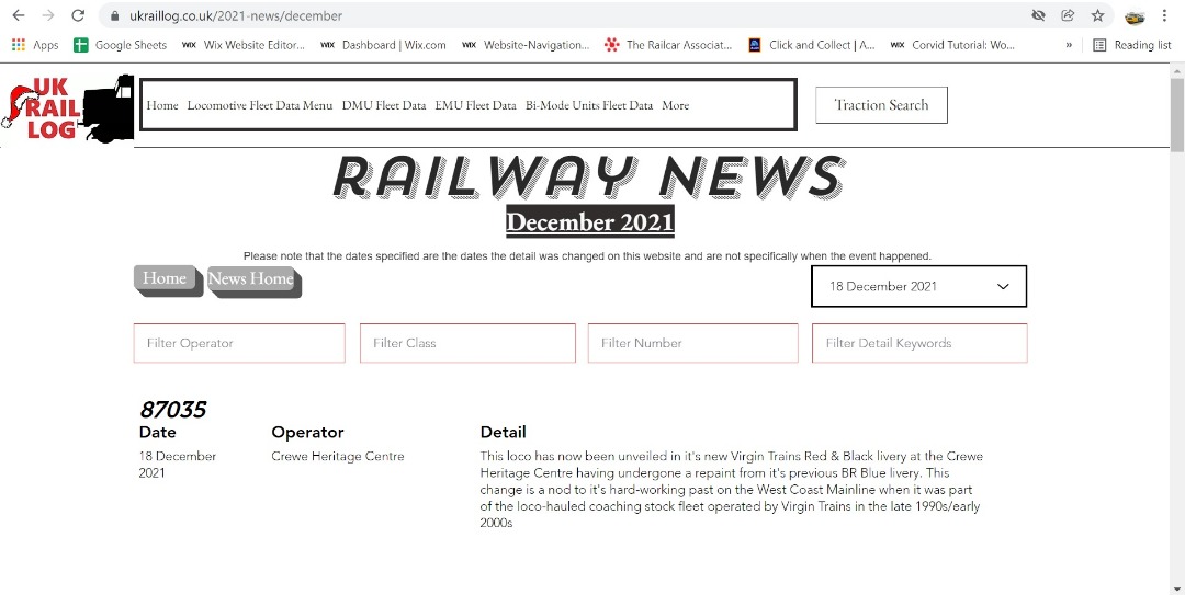 UK Rail Log on Train Siding: Just a mini-stock update today but plenty to read about nonetheless with lots of unit news, including new colours, new operators
& the end...