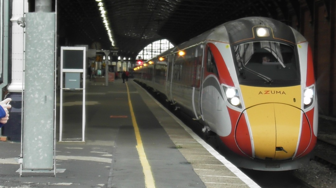 N Hirst Photography on Train Siding: LNER Azuma class 800 seen at Darlington on a southbound service to London King's Cross